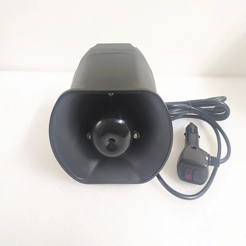 DC12V 40W Siren Amplifier France Sound Emergency Car Alarm Horn with Cigar Lighter Plug