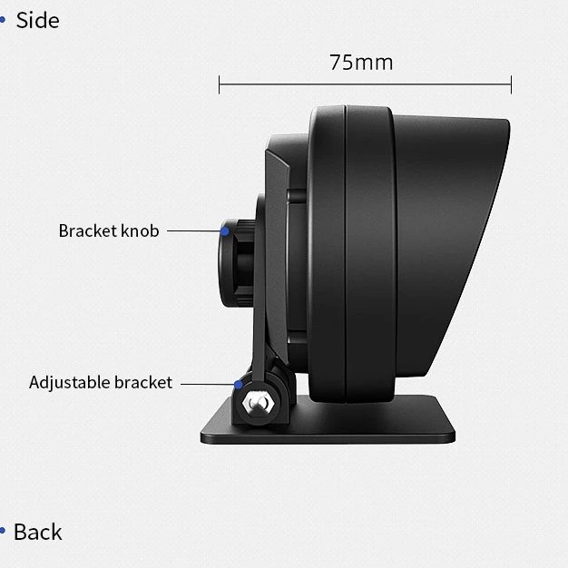 3.5 Inch Dual System Gps Speedometer Car Navigation Hud Projector Multiple Alarm Functions OBD2 Gauge Head up Display