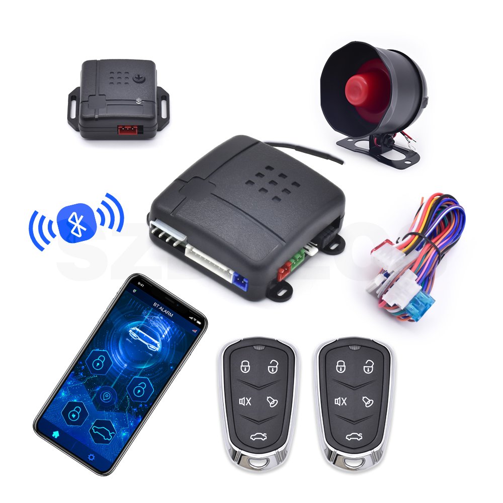 App Control BT Car Alarms Anti-Robbing Anti-Hijacking Central Door Lock Unlock Car Alarm Security System