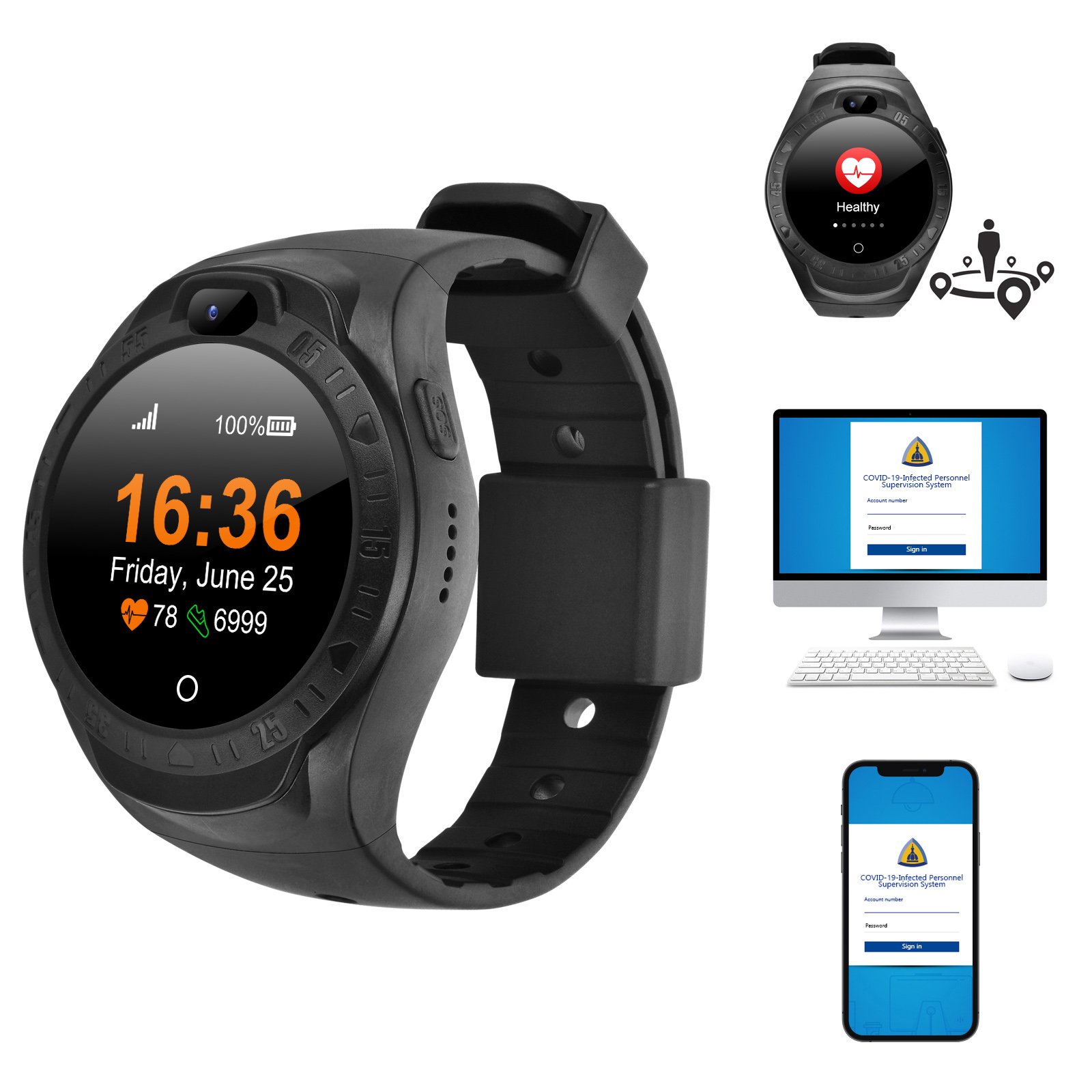 Smart Watches A9 4G Gps tracker Ankle Bracelet Anti Disassembly Alarm Ankle tracker Monitor for Gps tracker Parolee for Prisoner