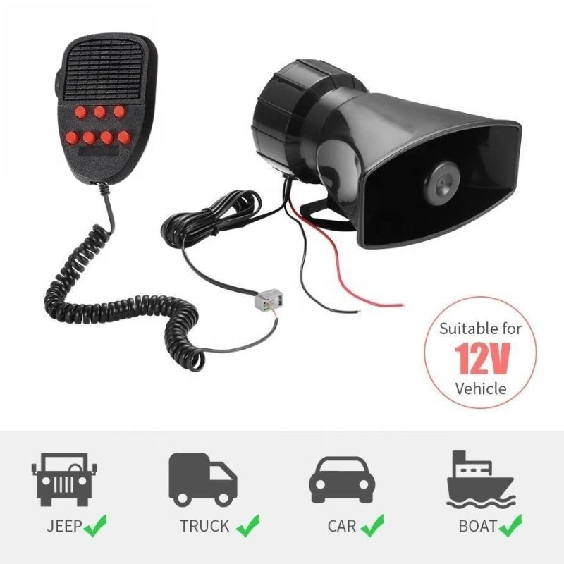 Waterproof Warning Audio Super Sound 12V 24V Car Horn