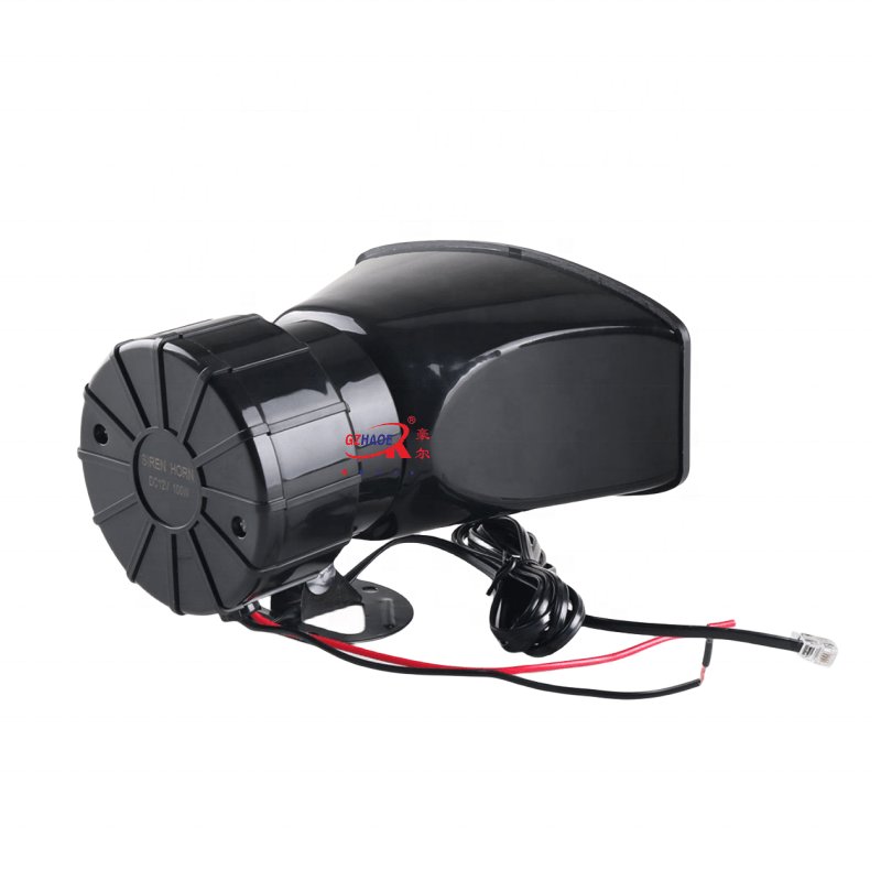 Wholesale 100W 7 Sound Car Musical Horn Car Electronic Warning Siren Motorcycle Alarm Firemen Ambulance Alarm Horn With Light
