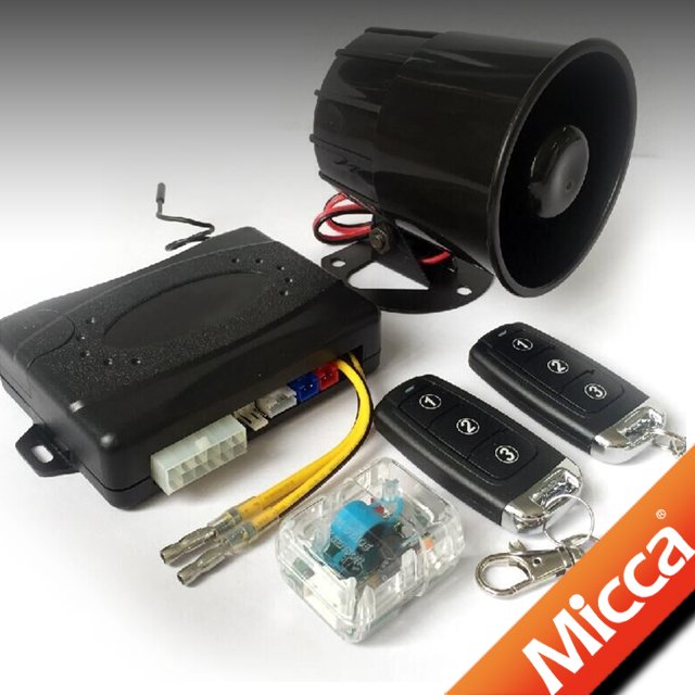 OW380 MICCA KEELOQ+ Hopping Code Car Alarm System Built-in Engine Cut Relay, Alarma Para Auto Bloqueo De Encendido Incorporado