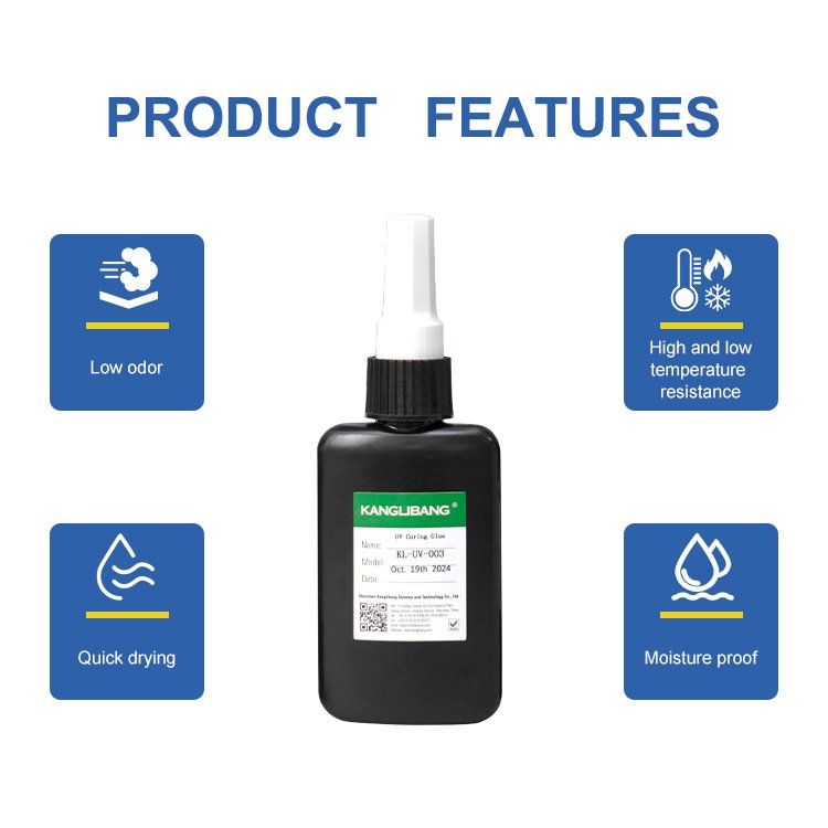 Kanglibang Fast Curing One-Component UV Adhesive Glue for Car Alarm Systems Bonding