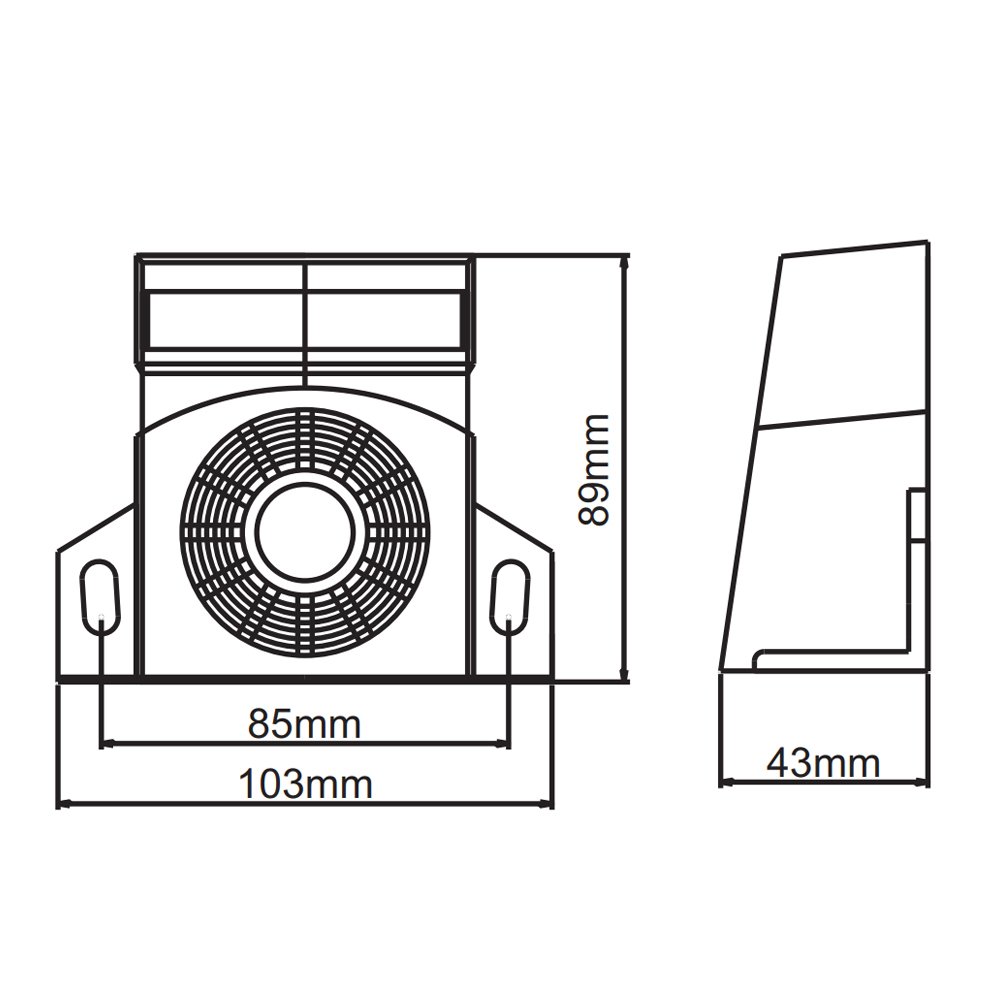 12 48V Truck Reversing Voice Back up Alarm Waterproof Reversing Alarm Horn RA311