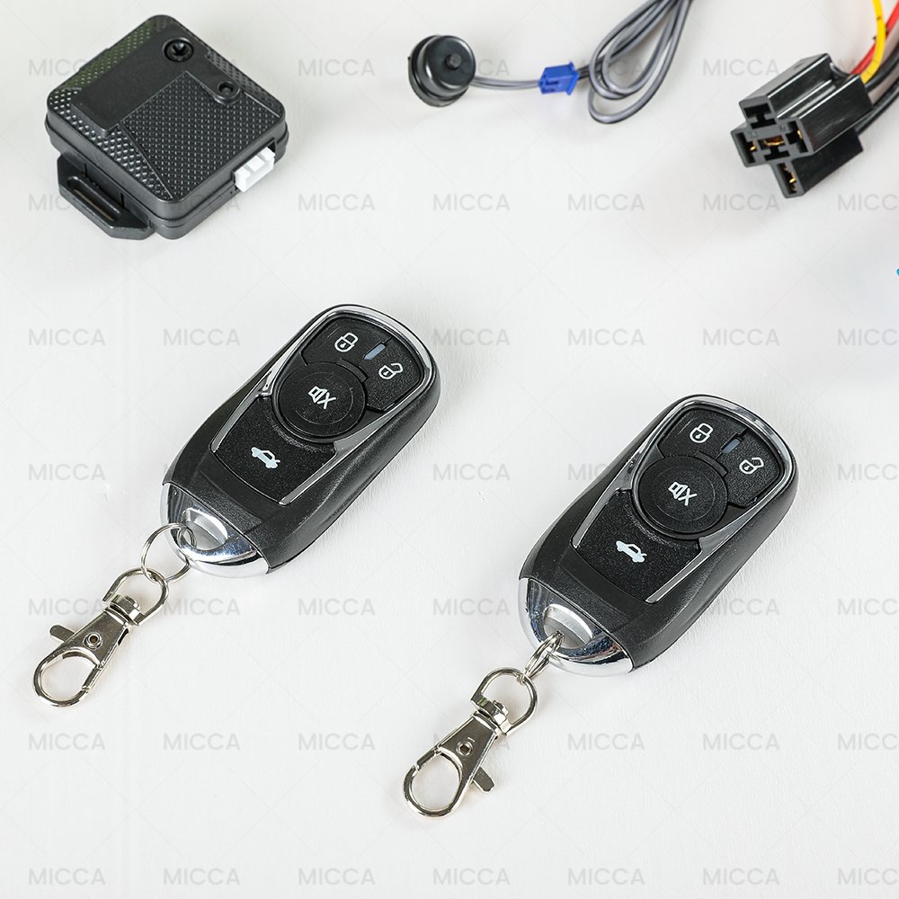 N4 MICCA Hopping Code Car Alarm System 100% Anti-Scan External Shock Sensor Car Alarm