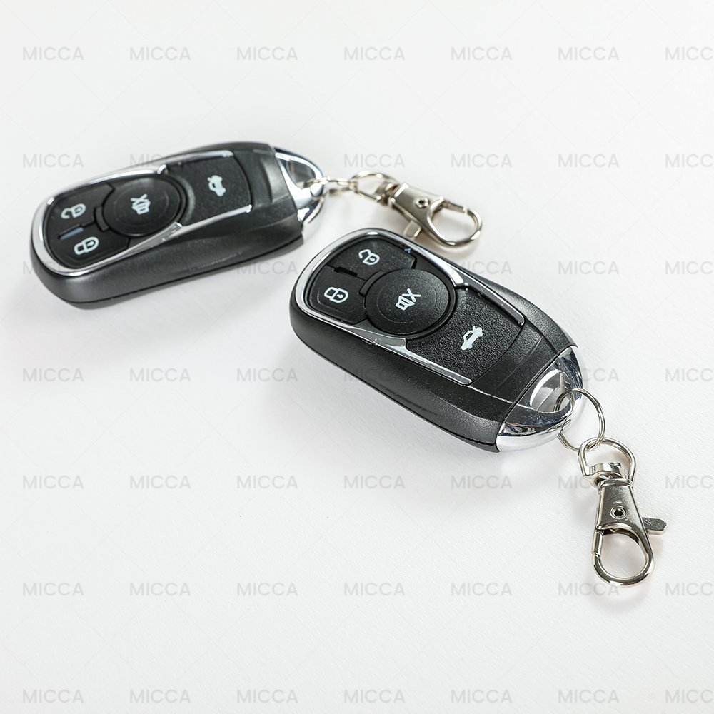 N4 MICCA Hopping Code Car Alarm System 100% Anti-Scan External Shock Sensor Car Alarm