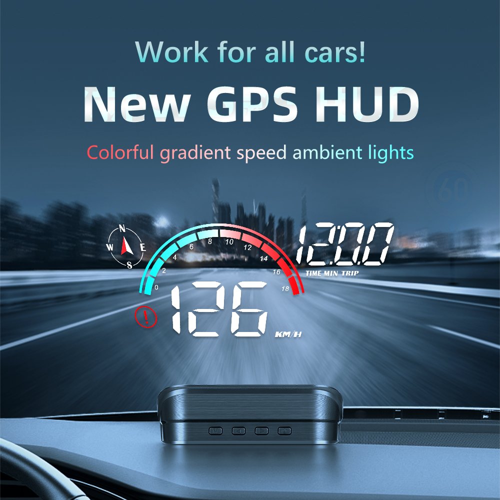 WiiYii New M22 GPS Speedometer Car Head up Display HUD