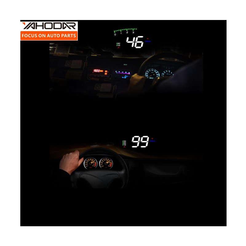 Clearly Car Universal Accessories 3.5 Inch Head up Projector Display Inverted Reflection HUD Cars Display