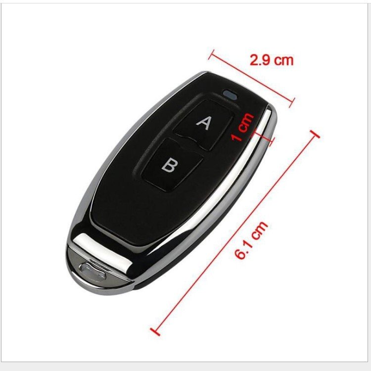 2-button 1527/2240 Learning Code Smart Home 433MHz Radio Frequency Remote Control for Door Lock / Home Appliances / Car Alarm