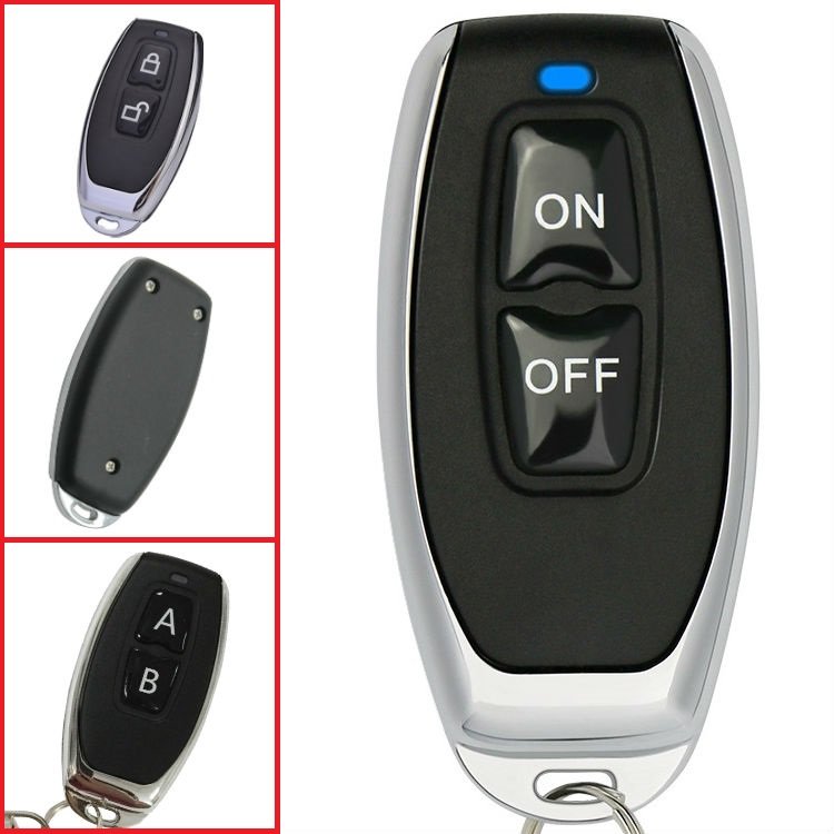 2-button 1527/2240 Learning Code Smart Home 433MHz Radio Frequency Remote Control for Door Lock / Home Appliances / Car Alarm