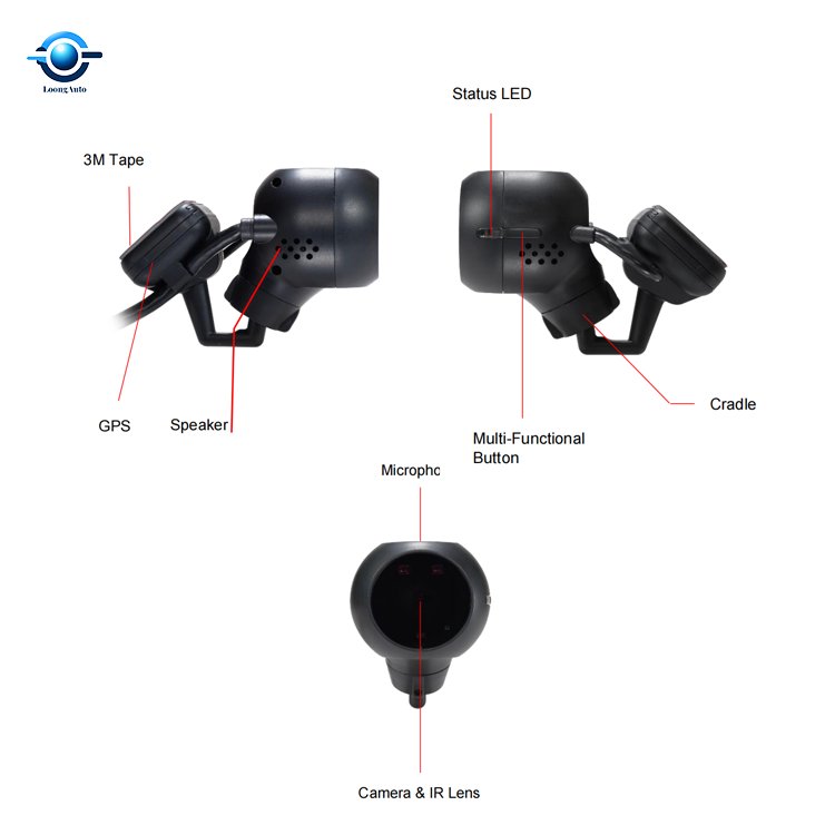 DSM Anti Fatigue Alarm Mobile Dvr Camera for Driver's Safety Car Vehicle Distance Security Camera