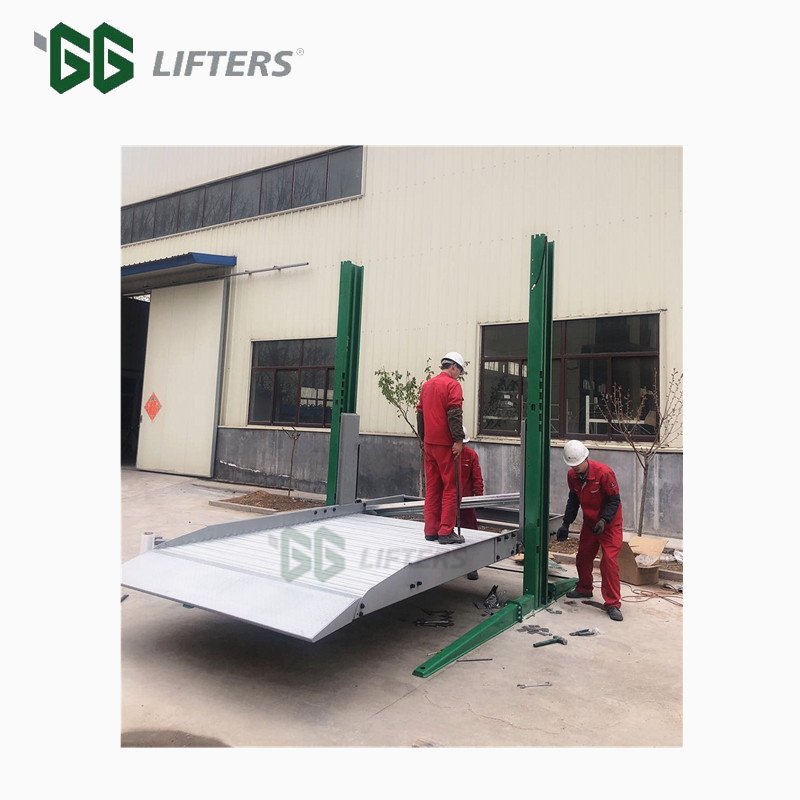 Auto Garage 2 Post Car Parking Lift Used for Cars Storage Lift Hydraulic Vertical Parking System Automatic Parking Equipment