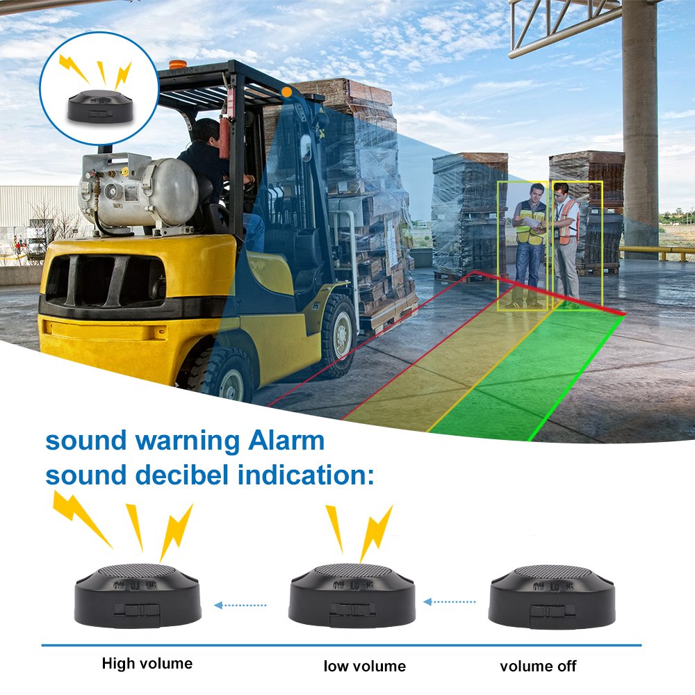PJAUTO AI Blind Spot Pedestrian Detection AI Car Bus Forklift Truck Backup Camera System for Vehicle Forklift
