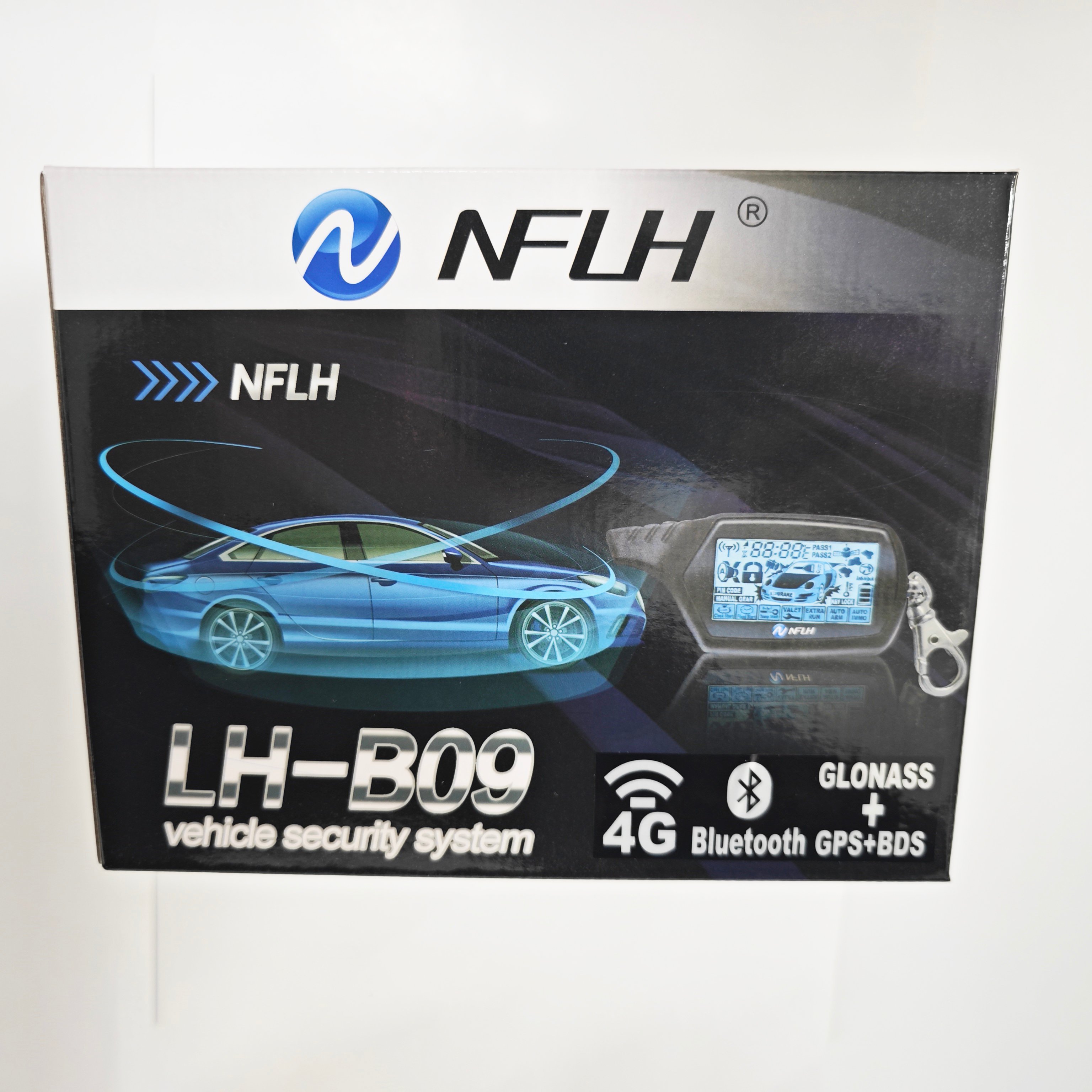 NFLH LH-003 4G Bluetooth Mobile Phone APP Control Car GSM GPS Two Way Car Alarm System Suit All 12V Cars