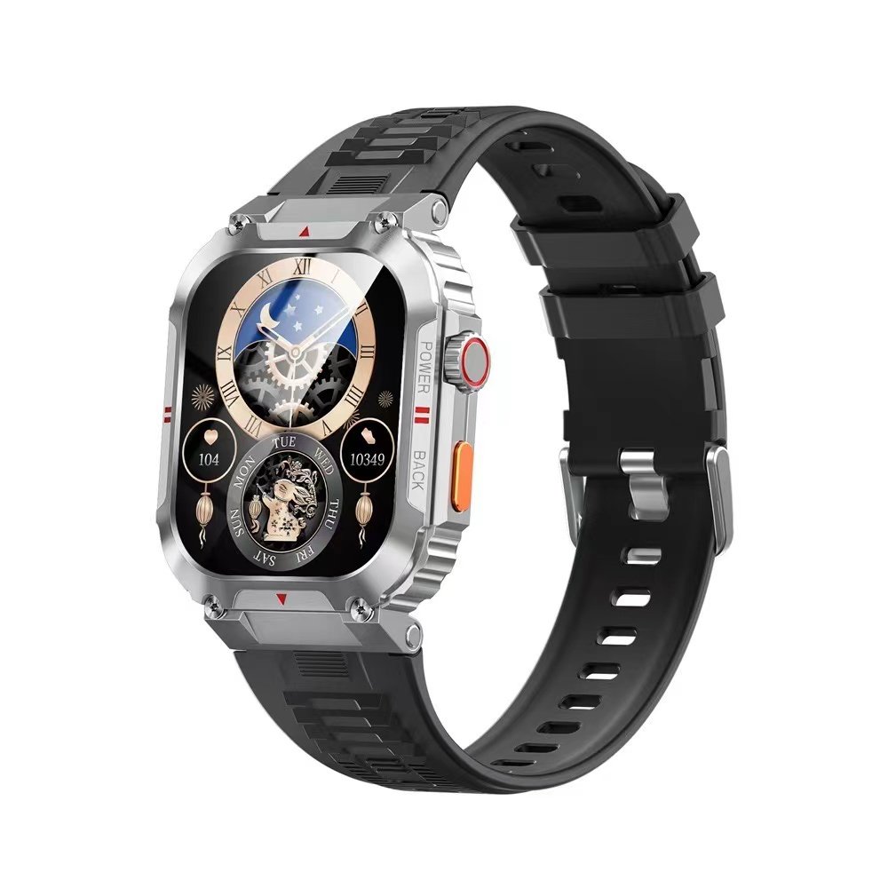 C58 Smart Watch for Sport BT Call SOS Outdoor Activities Monitor PPG Blood Pressure 400mAh Waterproof Fitness Smartwatch Watch