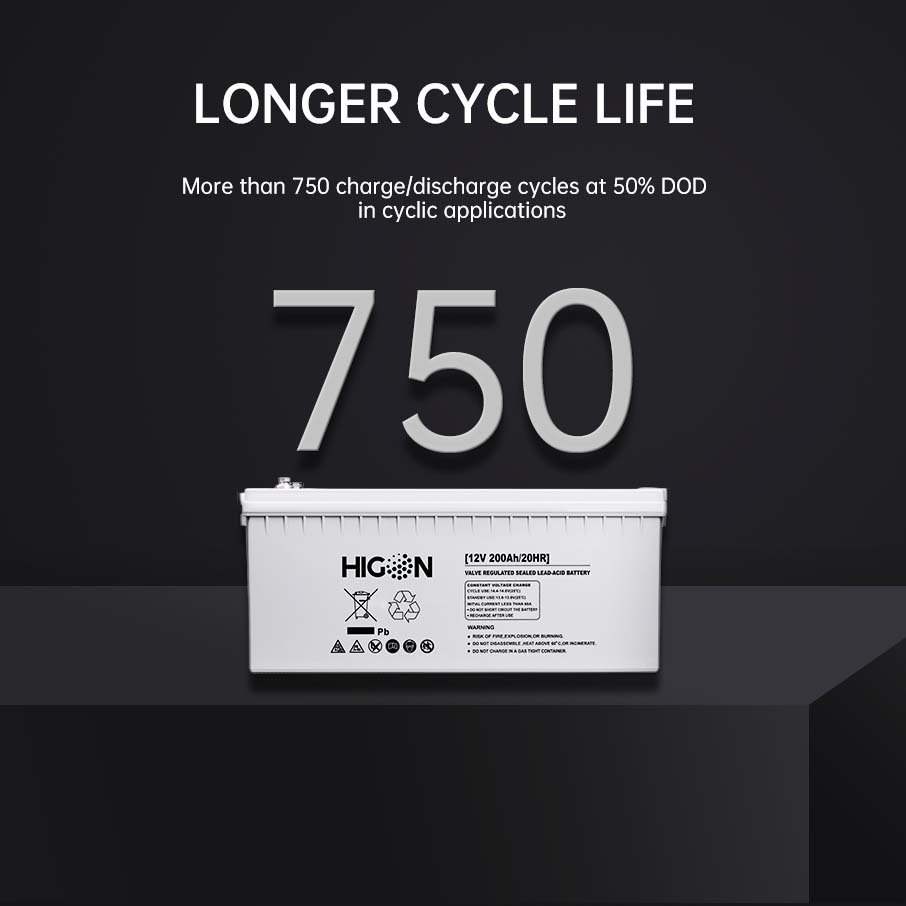 Higon Oem Narada Energy Battery 12V 200Ah 24V 48V 300Ah With High Quality
