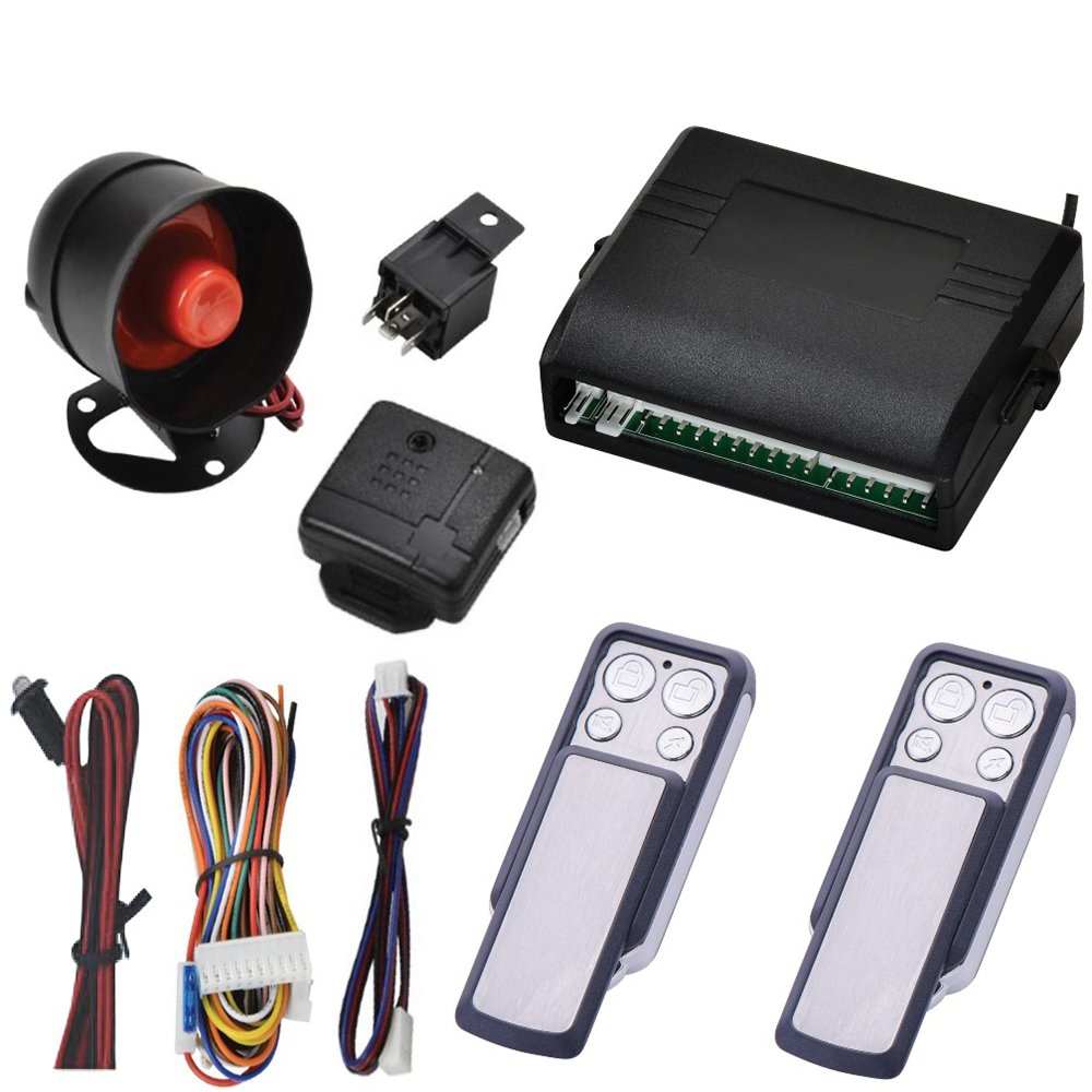 Premium Quality 12V Safty Security Alarm System Auto Wireless Car Alarms with 2 Remotes