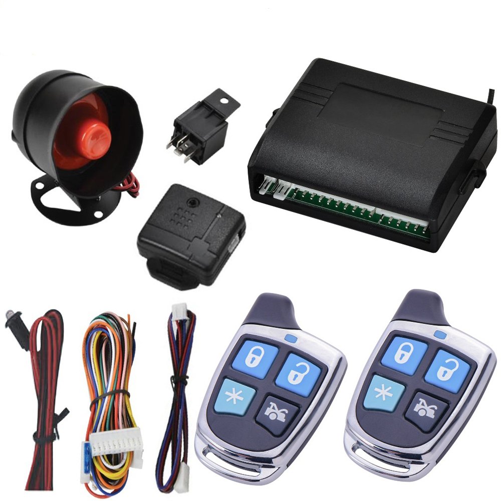 Premium Quality 12V Safty Security Alarm System Auto Wireless Car Alarms with 2 Remotes