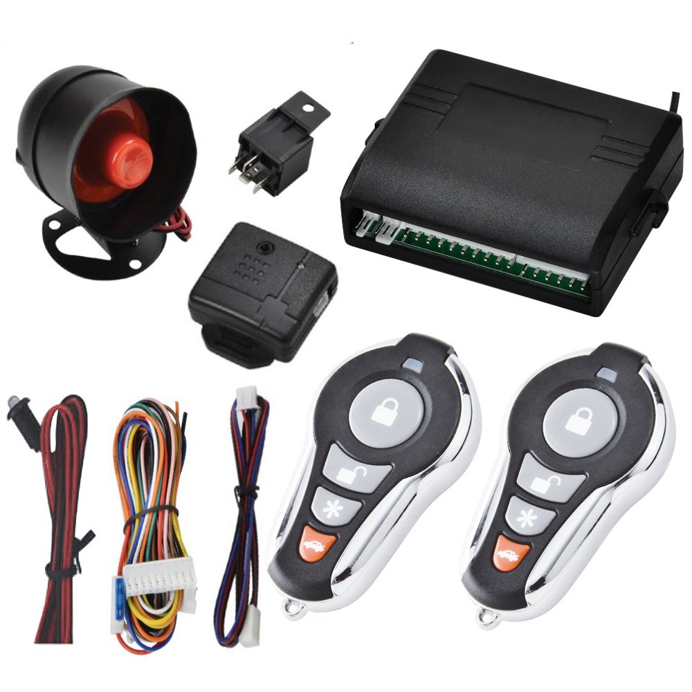 Premium Quality 12V Safty Security Alarm System Auto Wireless Car Alarms with 2 Remotes