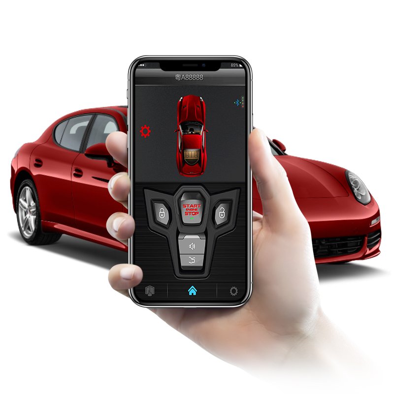 SPY Best Universal Car Security System 2-Way Keyless Entry With Remote Start and Engine Start for BMW 12V Voltage