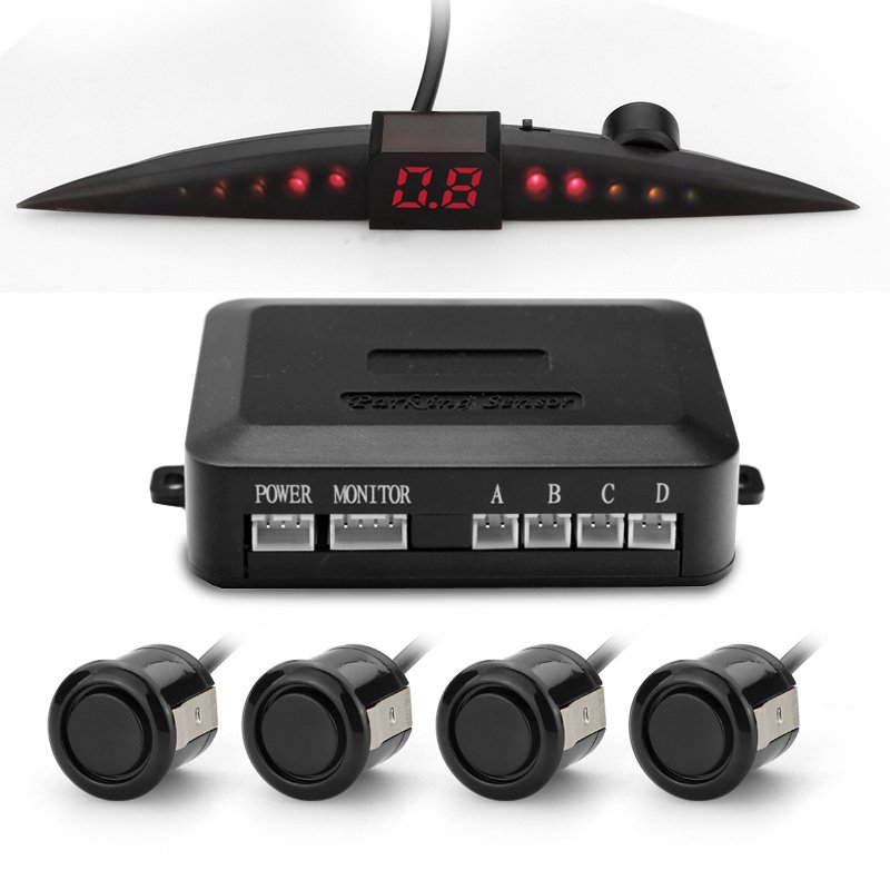Colorful LED Display Car Back Parking Sensor with 4pc S-06 Sensor
