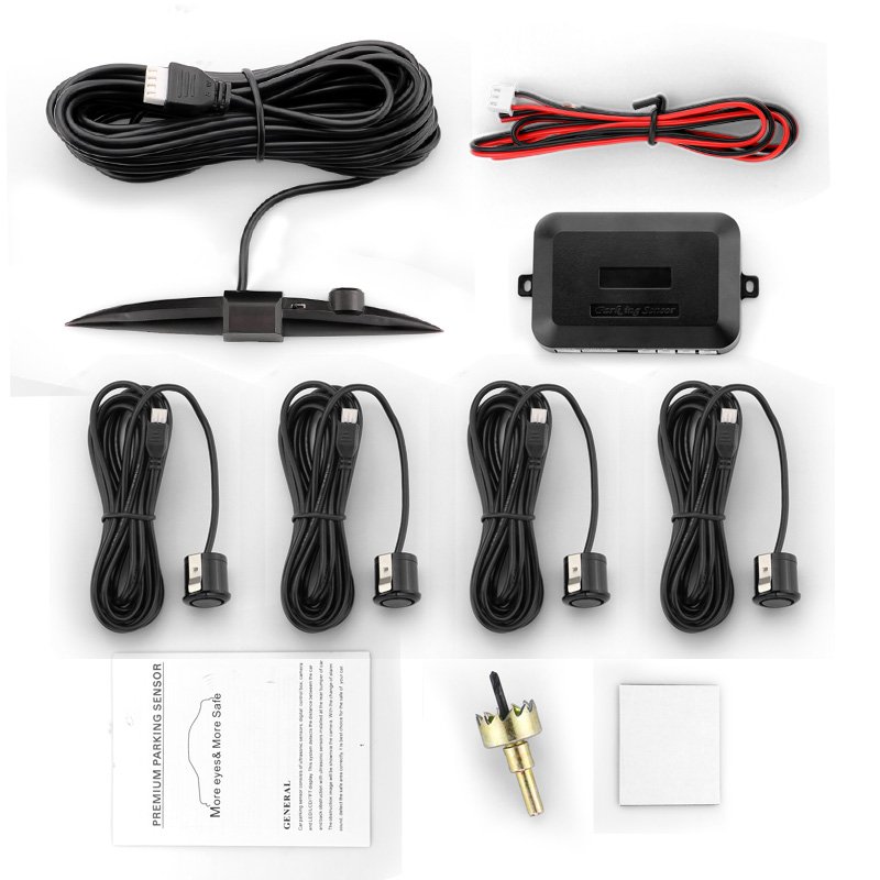 Colorful LED Display Car Back Parking Sensor with 4pc S-06 Sensor