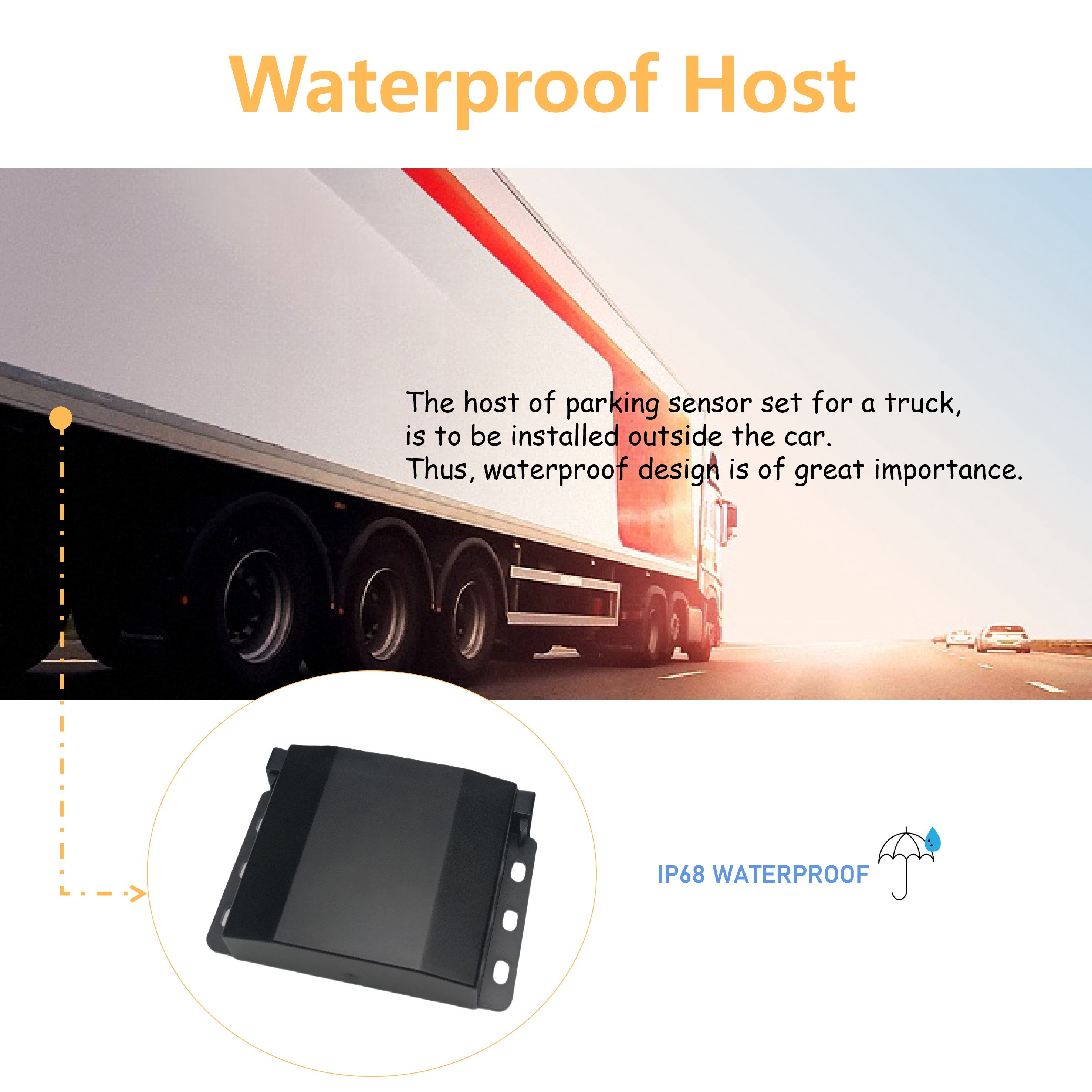China Factory 10v 36v Led Display Truck Car Parking Sensor System Reverse Sensor Car Parking Sensor