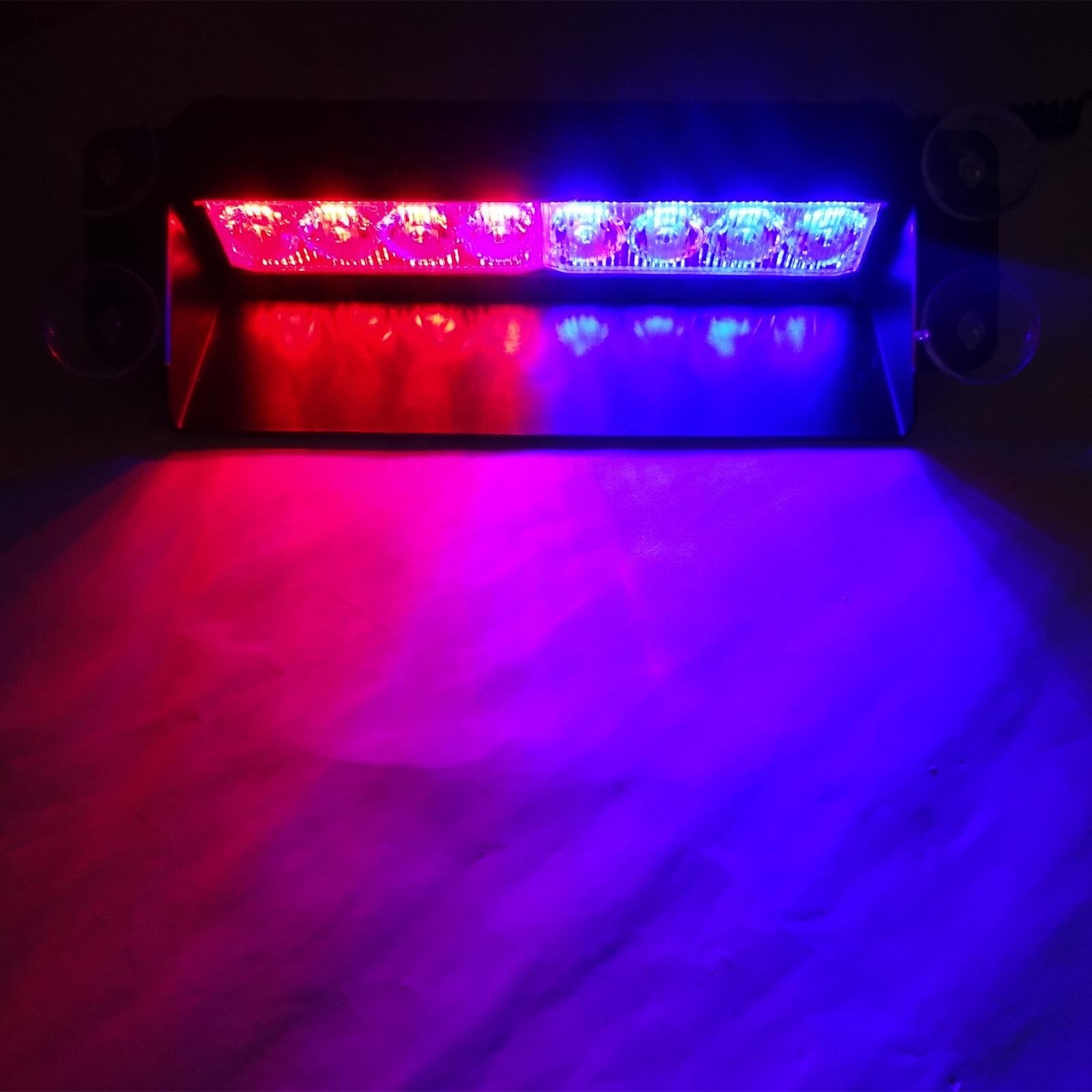 8LED Strobe Flashing LampsCar LED Strobe Light Lights Signal Lamps Flash Dash Emergency Flashing Windshield Warning Light 12V