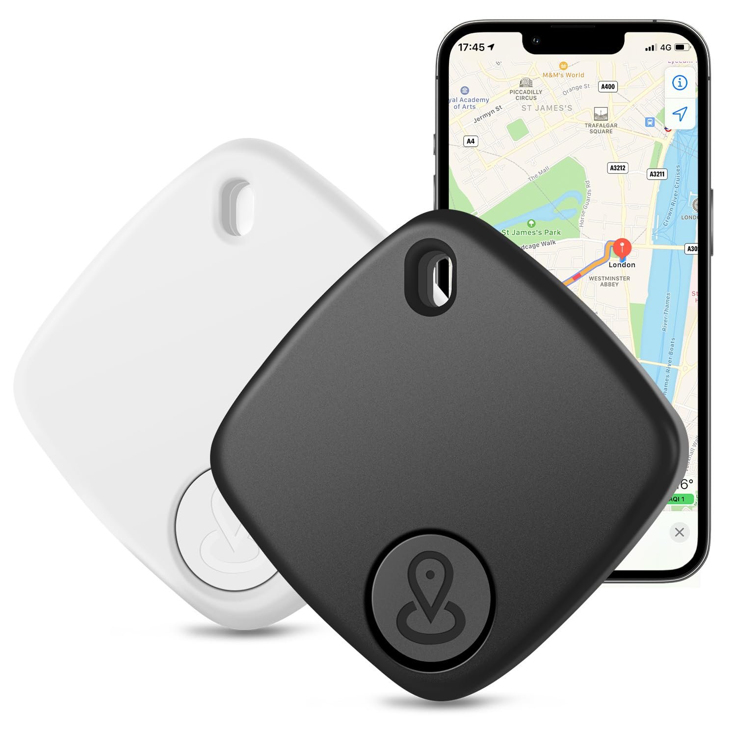 MFI Smart Anti-Lost Global Positioning Key Finder Locator Tracker ITag Locator Key Finder With Find My App Tag