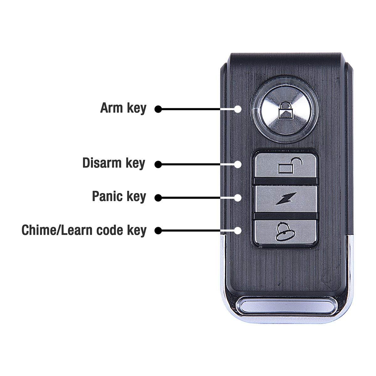 113dB Wireless Remote Anti-Theft Vibration Sensor Alarm Motorcycle Bicycle Alarm Waterproof Security Cycling Bike Alarm
