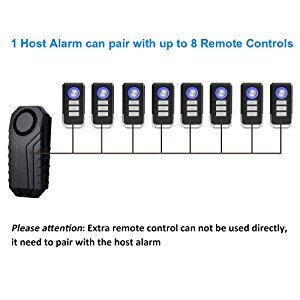 113dB Wireless Remote Anti-Theft Vibration Sensor Alarm Motorcycle Bicycle Alarm Waterproof Security Cycling Bike Alarm