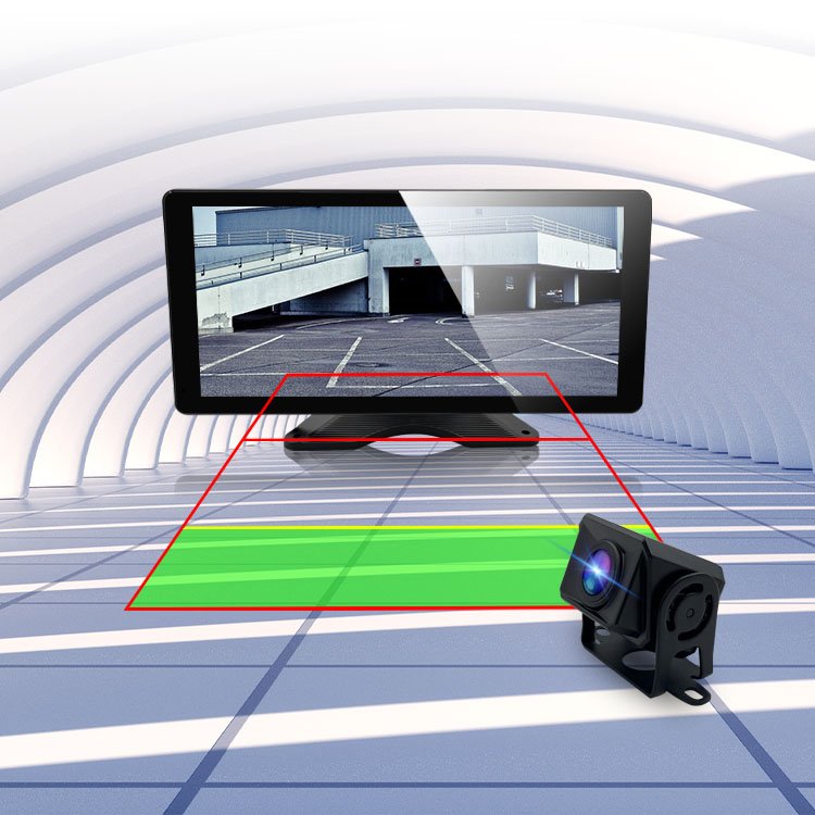 Wemaer 10.36 Inch Monitor Touch Screen Dash Cam Front Rear 1080P 5CH AHD Camera Sound Light Alarm BSD AI Truck Camera System