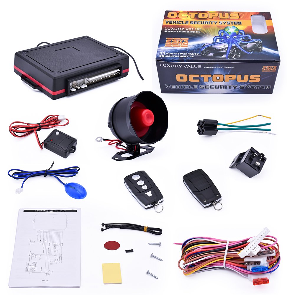 Afritec Car Alarm Universal for 12 Volt Vehicle Car Alarm System Ce DC 12V Keyless Entry One Way Car Alarm Products