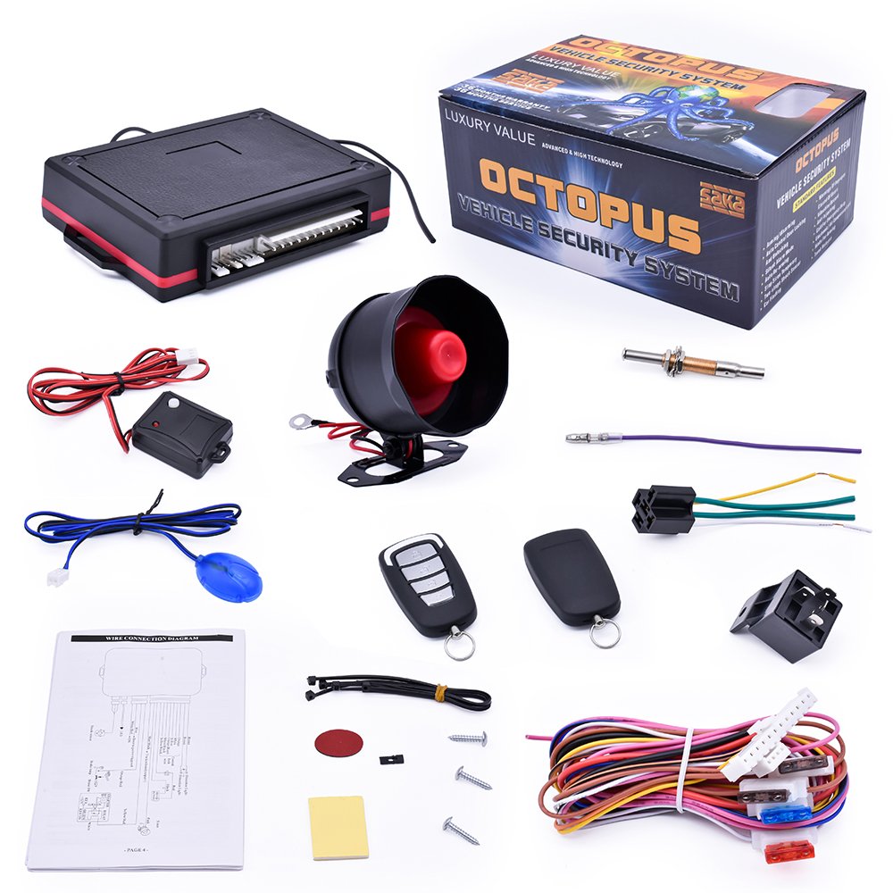 Afritec Car Alarm Universal for 12 Volt Vehicle Car Alarm System Ce DC 12V Keyless Entry One Way Car Alarm Products