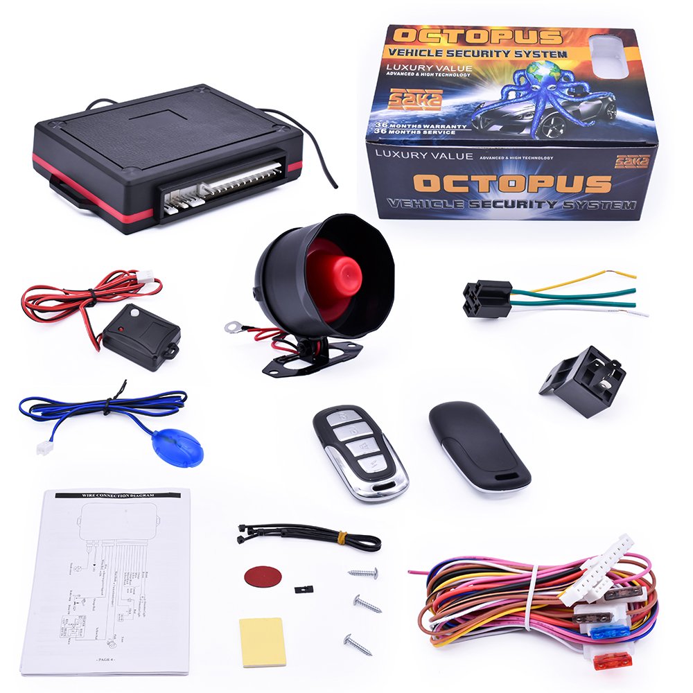 Afritec Car Alarm Universal for 12 Volt Vehicle Car Alarm System Ce DC 12V Keyless Entry One Way Car Alarm Products