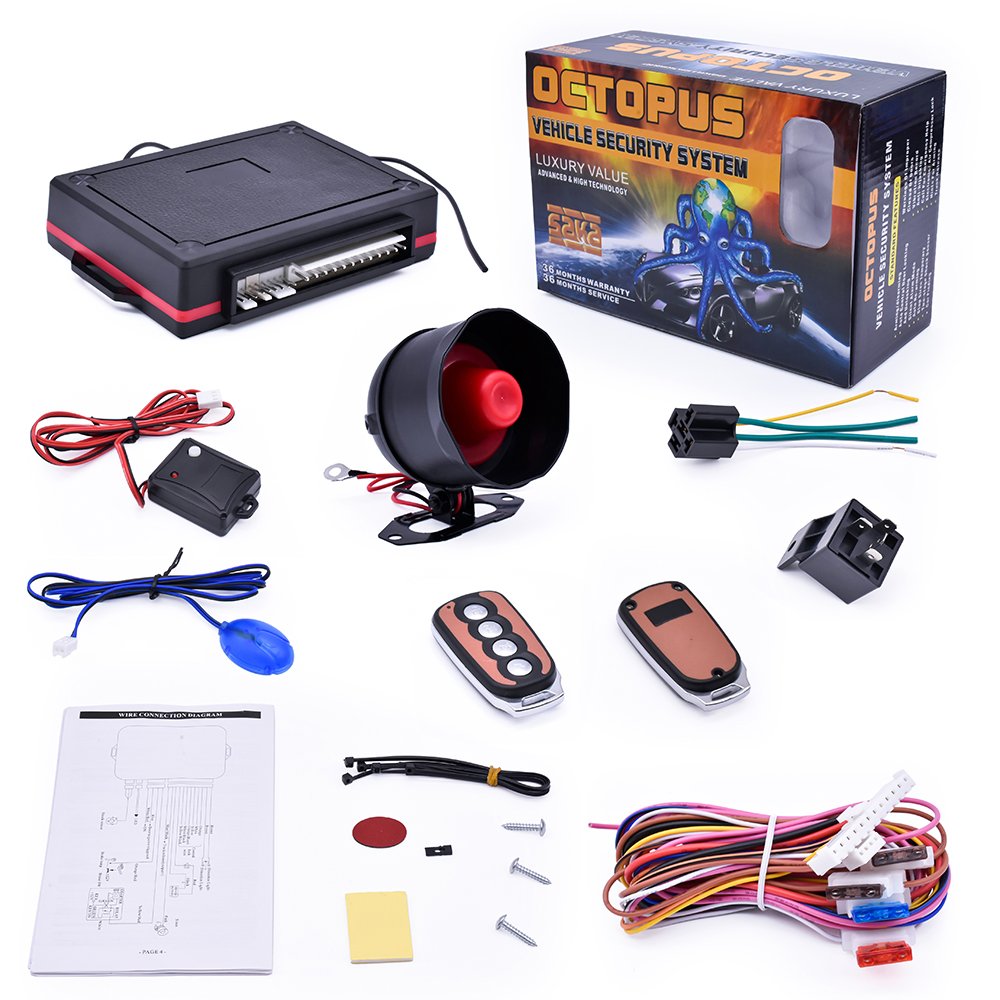 Afritec Car Alarm Universal for 12 Volt Vehicle Car Alarm System Ce DC 12V Keyless Entry One Way Car Alarm Products