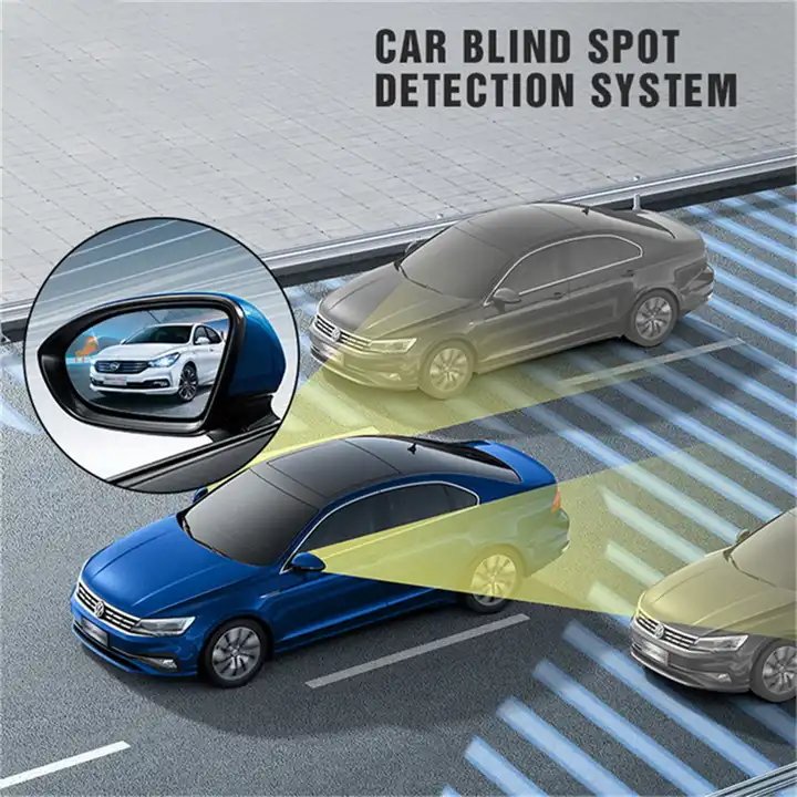 Car BSD Blind Spot Detecting BSM System Driving Aid Warning Alarm and Flash Assist System Cross Traffic Alert Safety Helper