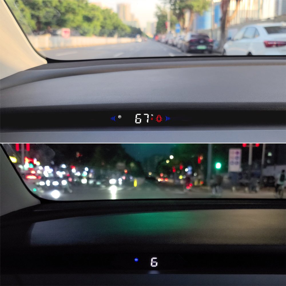 Popular Auto Hidden Digital Meter HUD Head up Displays T7 Model 3 Model Y Universal Speed Meter Gauge HUD Computer for Car