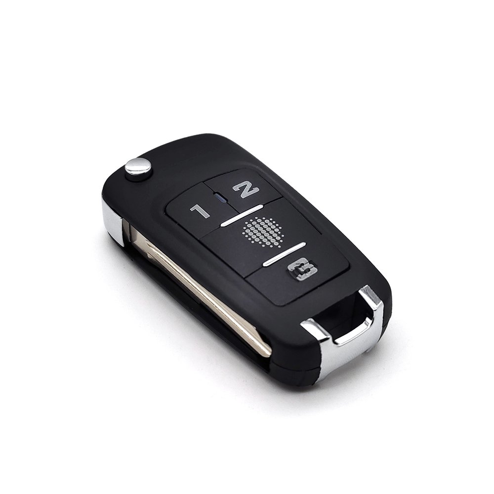 Hot Selling 4 Buttons Car Key Fob Remote Control for Chevrolet Flip Folding Key with Fixed Code Marketed in Colombia