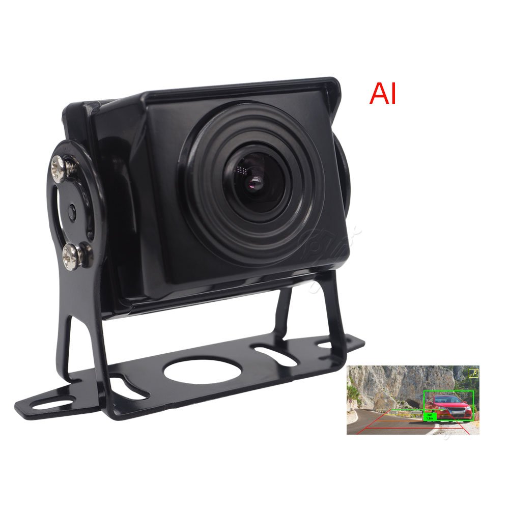 1080p Smart AI Blind Spot Detection Rear View Camera with Pedestrian Vehicle Voice Alarm Safety Driving Monitoring System