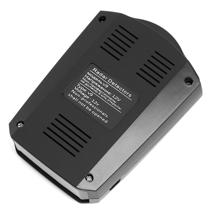 English Russian Auto 360 Degree V9 Speed Voice Alert Alarm Warning 16 Band LED Display Vehicle Car Radar Detector