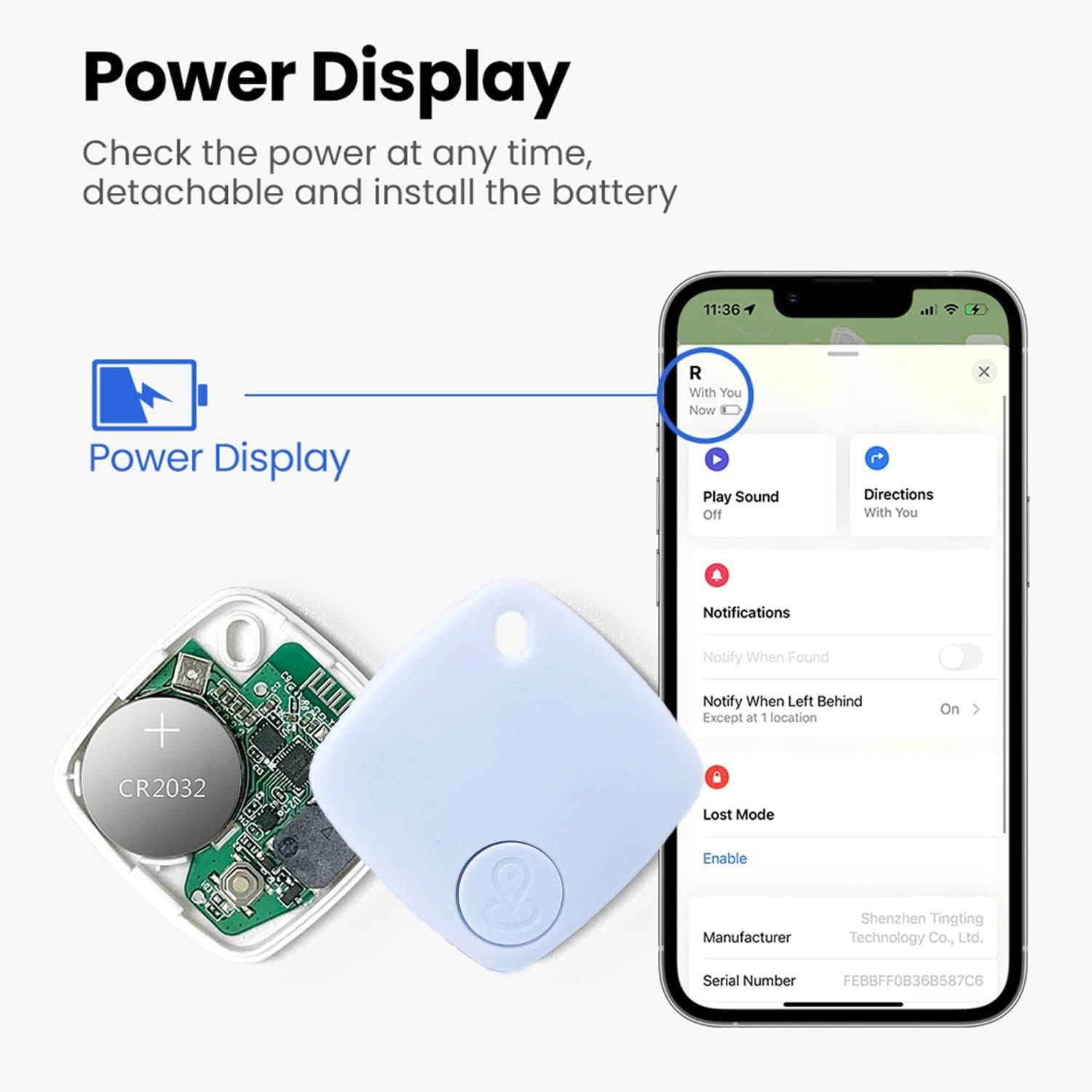 CE ROHS Certified Find My Smart Key Finder Locator Wallet Lugggae Tracking Mini Tracker for Keys Bags