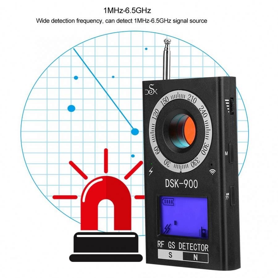 Wireless RF Signal Detector Camera Finder Car GPS Signal Detector Hidden Camera GPS Tracker Scanner
