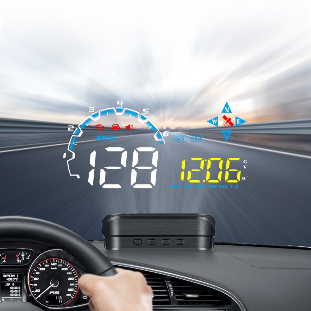 E-dog M20 Car HUD Display Global Version OBD2+GPS Windshield Head up Display for Universal Cars