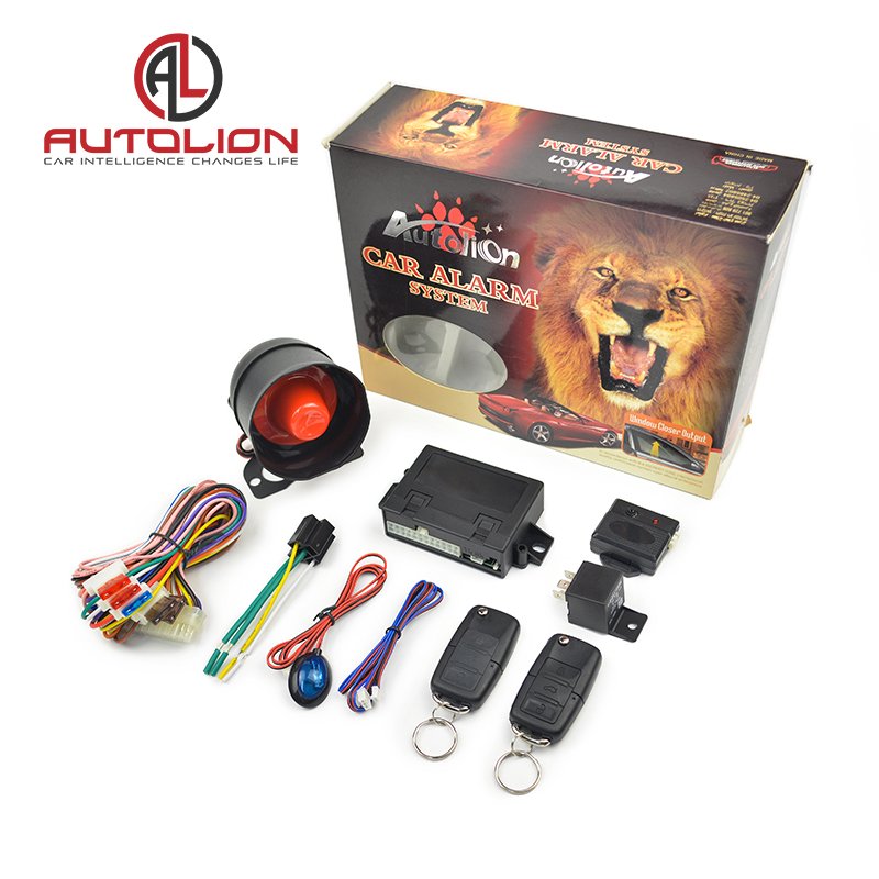 European Market Hot Model One Way Car Alarm With Flip Keys Universal Car Security System