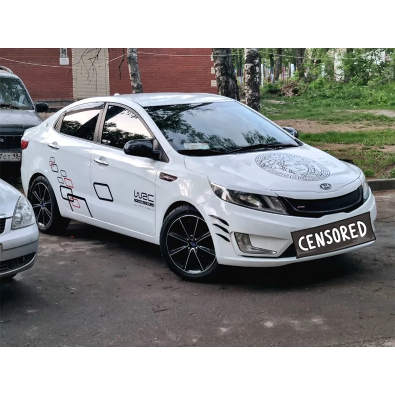 2pcs High Quality Auto Vinyl Film Car Styling Sticker Both Side Body Tuning Decoration Accessory with 1 Year Warranty