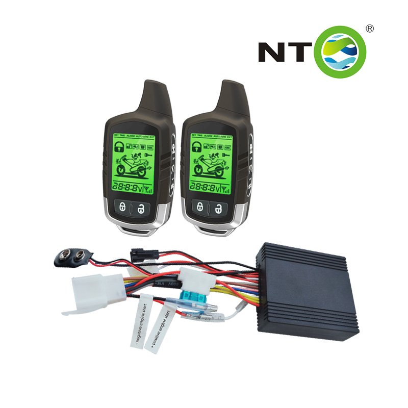 NTO 2 Way Bike Motor Alarm Motorcycle Remote Starter Scooter Passive Keyless Entry Alarm Security System Motorcycles