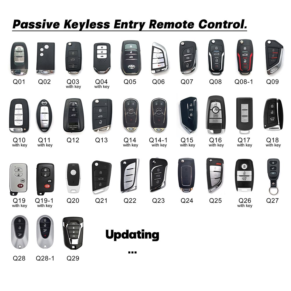CARQSENG Q6A Remote Button Start Engine PKE Entry Car Alarms Start Stop Ignition Car Security System