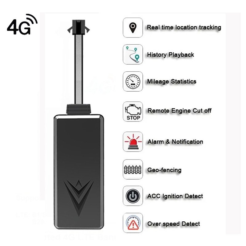 High Quality 4G GPS Auto Tracker System Remote Engine Cutting Off Car Fence Alarm Engine for Truck Car Fleet Management GPS